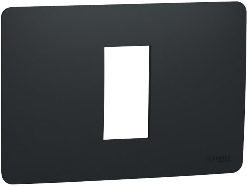 Рамка горизонтальная Schneider Electric Unica Modular 1-м. 1 мод. антрацит картинка